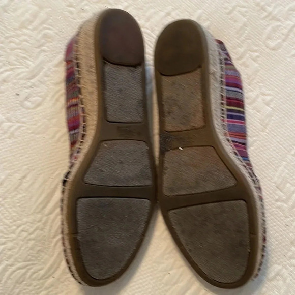 Life Stride Soft System Multicolor Stripe Woven Wedge Espadrille Shoe SlipOn 8.5 - Picture 3 of 8